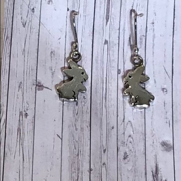 Rabbit Earrings and Necklace 950 Silver for Girls - Picture 7 of 10